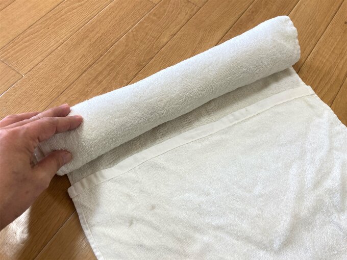 タオル巻きつけ
