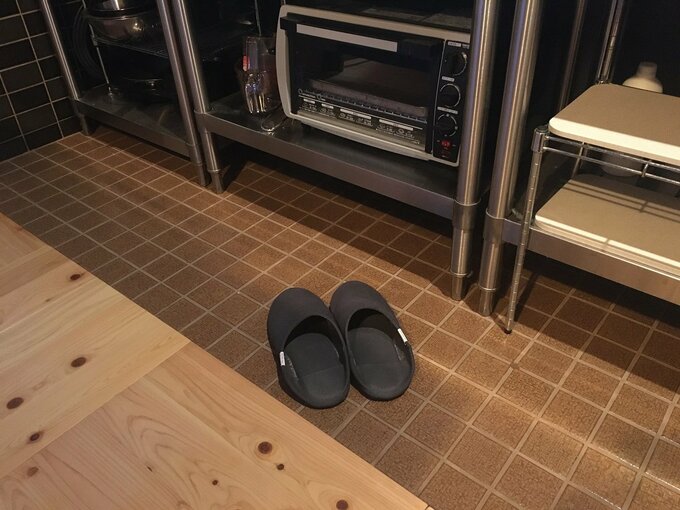 キッチンのスリッパ