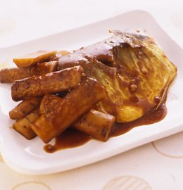 ゴボウとサバのみそ煮