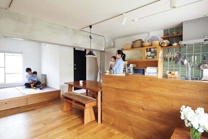 【団地リノベ事例】この物件に出会えて超ラッキー！45㎡でも家族4人のびのび暮らせる家