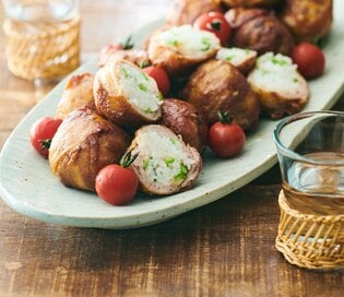 志麻さんのリピート必至の「肉巻きおにぎり」。ひと口サイズでお弁当にもぴったり