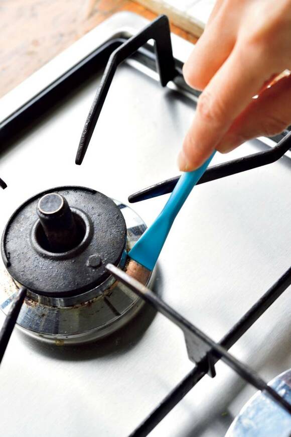コンロに棒ヘラ