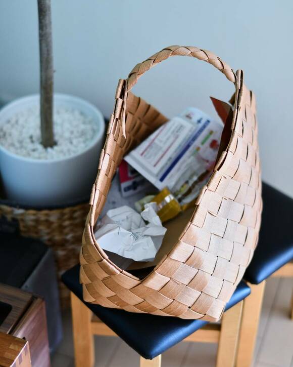 ゴミを入れた様子