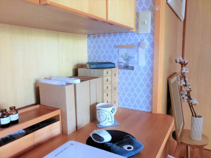 クラフト仕切りスタンドをゴミ箱に