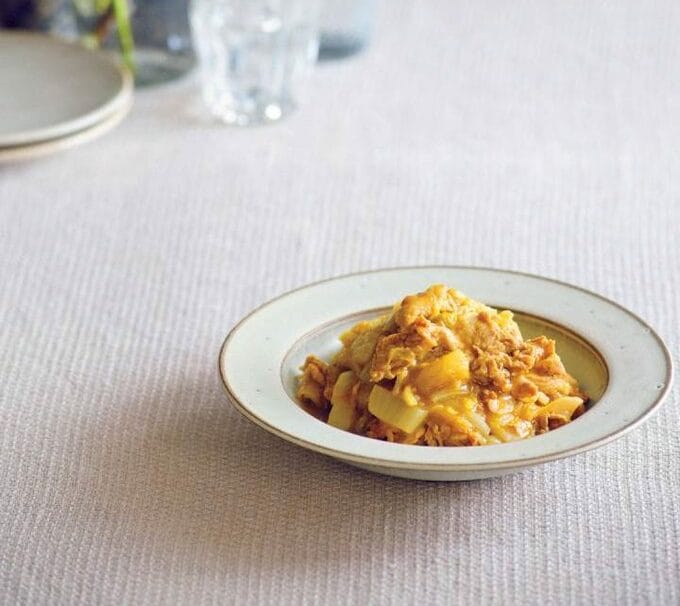 豚肉ととろとろ白菜煮カレー風味