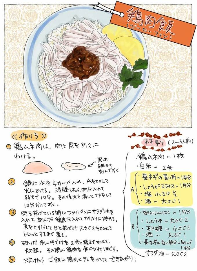 鶏肉飯のつくりかた