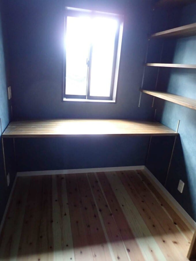 つくりつけのデスク