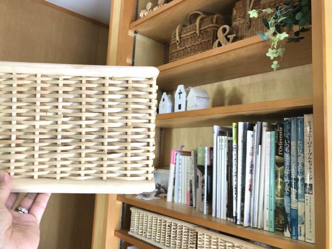 バスケットを持つ