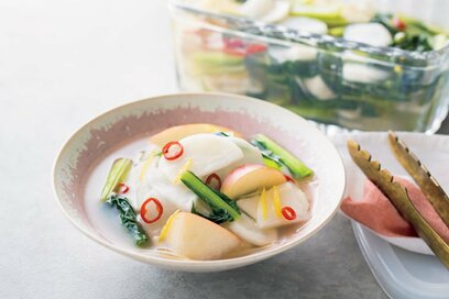 漬け汁もおいしい「水キムチ」。乳酸菌で便秘解消にも即効性あり！