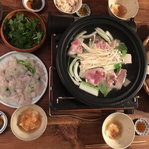 豚しゃぶで大根おろしポン酢を巻いて