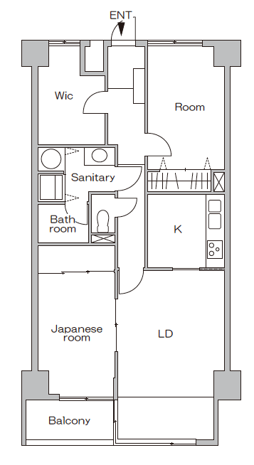 リノベーション前の間取図