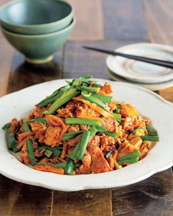 エノキ豚キムチ