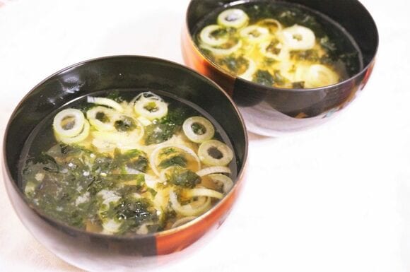 エビの味噌汁完成