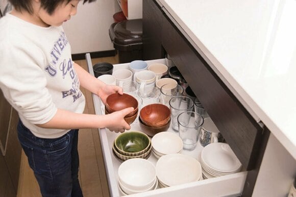 子どもも取り出しやすい