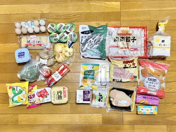 買い物カゴの中身2回目