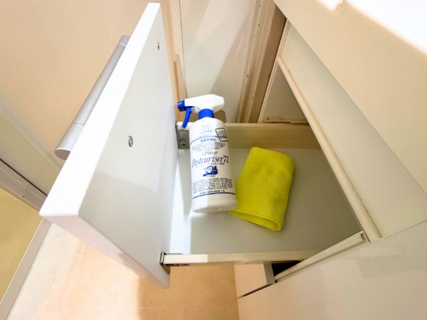 洗面所の引き出しの中