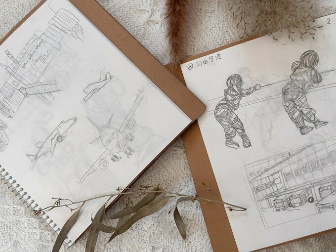 三條さんのスケッチ