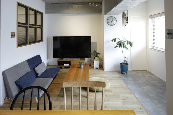 サンルームのあるリビング