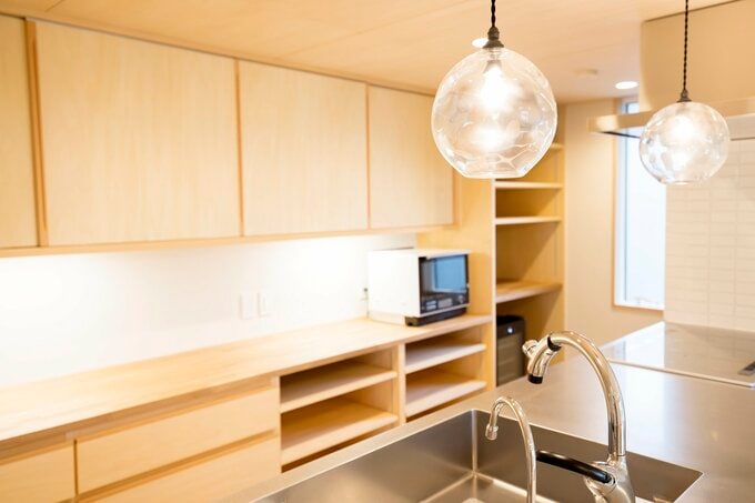 見せる収納、隠す収納