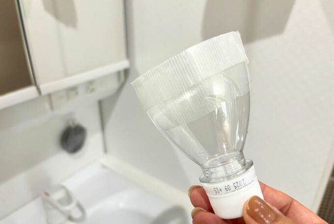 習字用筆洗いのペットボトル