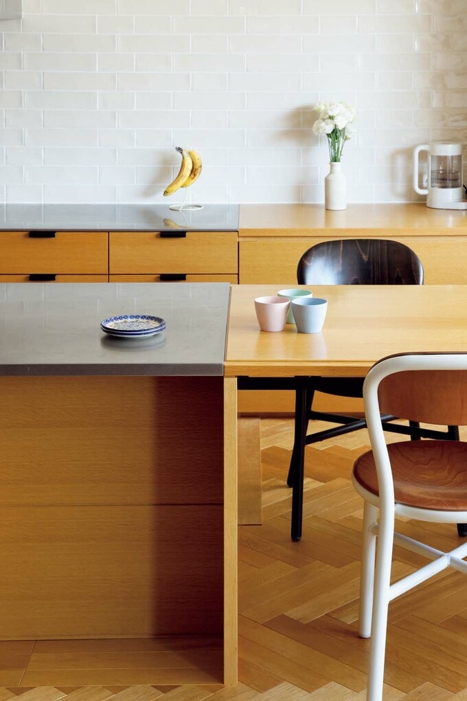 キッチンに採用した部材