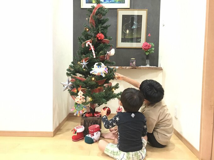 季節ごとの物を飾れる玄関インテリアスペース