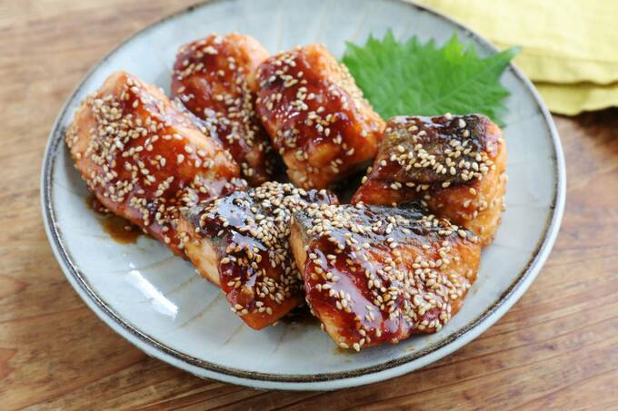 鮭のゴマ照り焼き