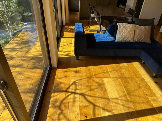 リビングのフローリング