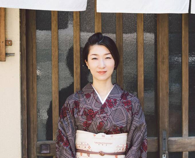 着物を着た女性