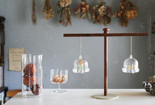 クリアドームのハンギングスタンド