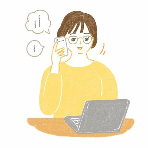 在宅ワークをする人