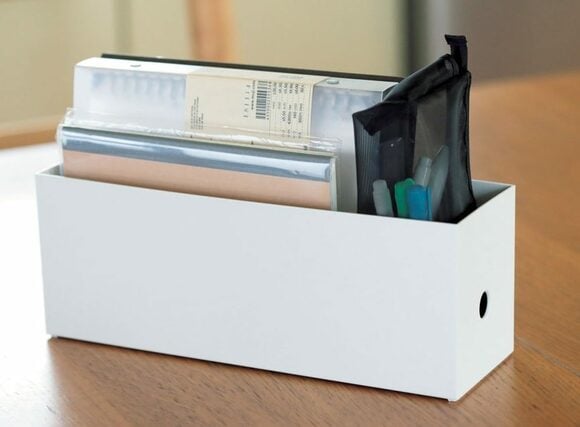 家計管理グッズ一式を収納した様子