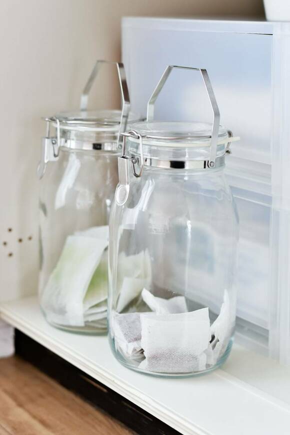 お茶パックの収納の様子