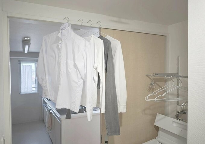 洗濯後の衣類の一時置きに大活躍