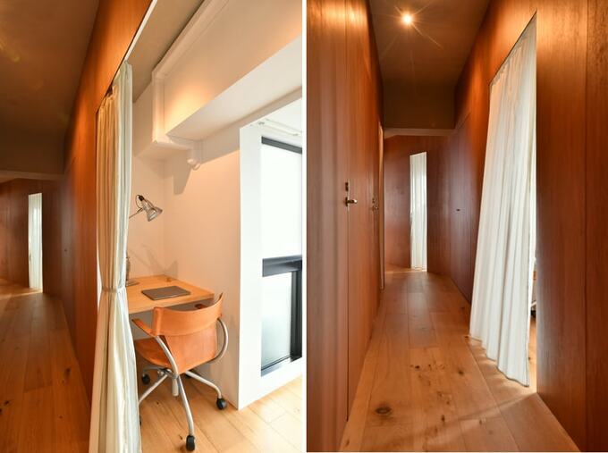 出窓を利用したワークスペース