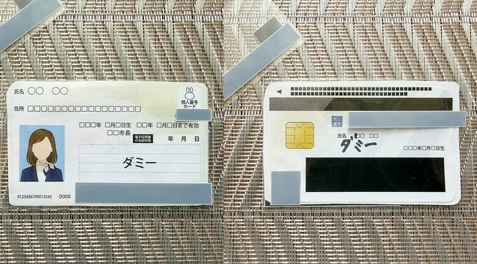 右：表面、左：裏面