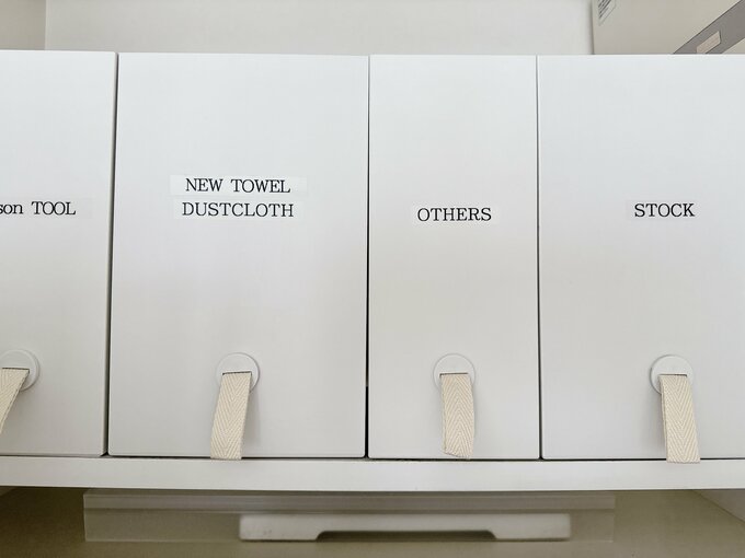 つまみがついたファイルボックス