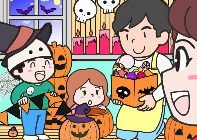 ハロウィーン準備