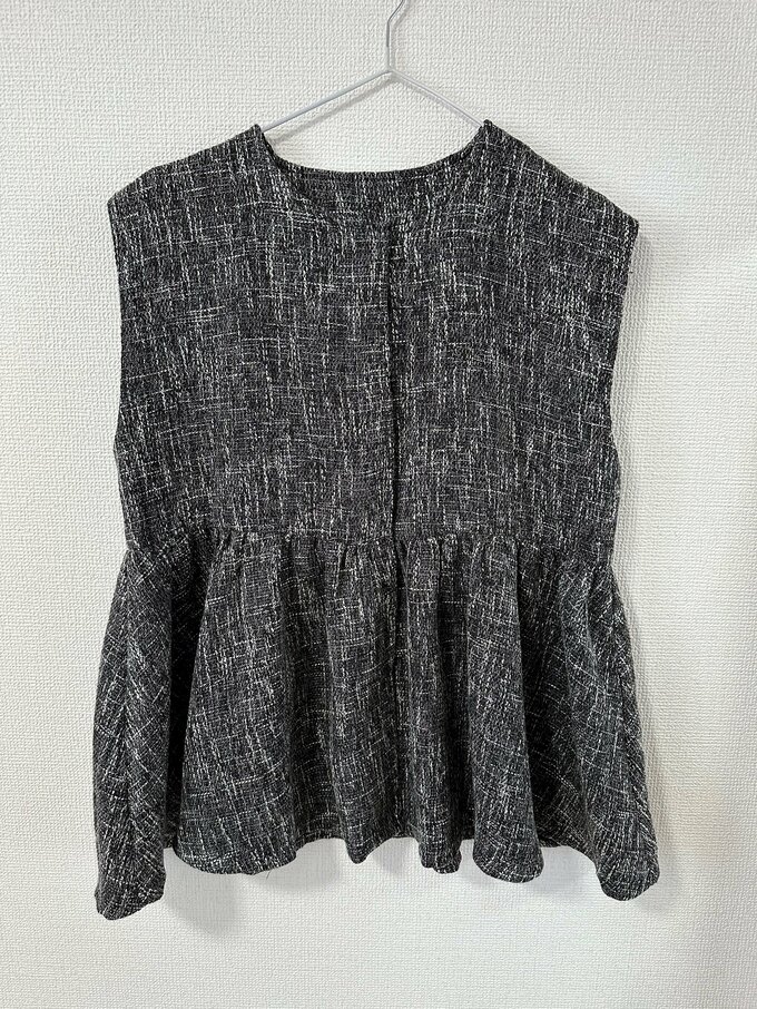 ツイードフレアベスト