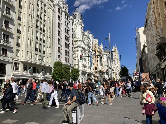 スペインの街並み