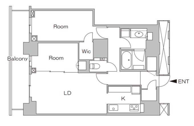 リノベーション前の間取り図