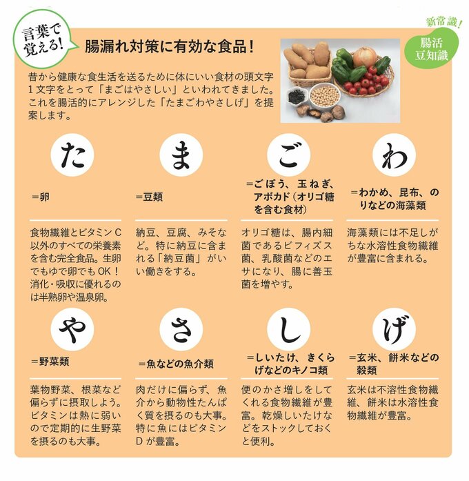 腸漏れ対策に有効な食品