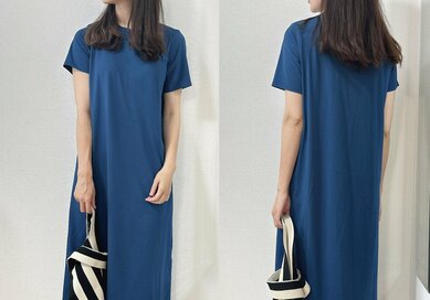 アラフォーはユニクロ「3990円ブラつきワンピース」があればいい。着心地最高、夏のお出かけに重宝