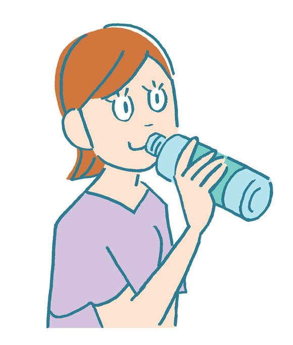 イラスト水分補給