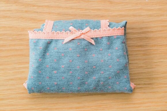 ショーツ折りたたみ完成