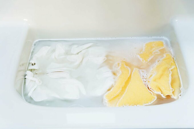 つけおきの様子