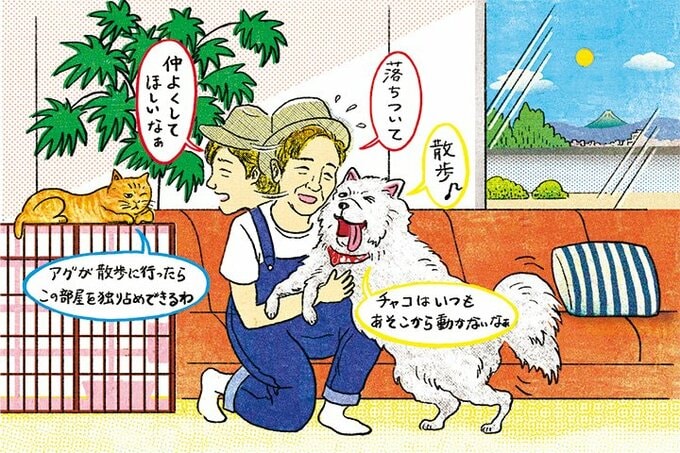 個性の違う2匹との笑顔が絶えない暮らし