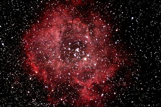 バラ星雲の天体写真