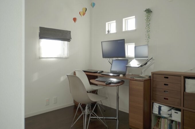 LDKの一角にあるワークスペース