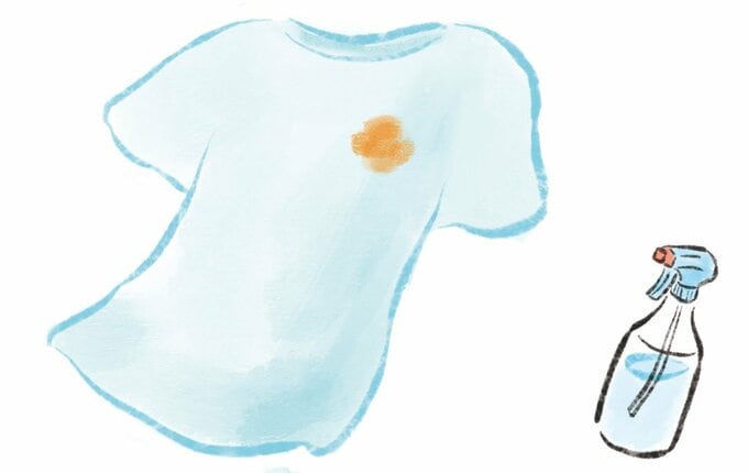 Tシャツ汚れイラスト